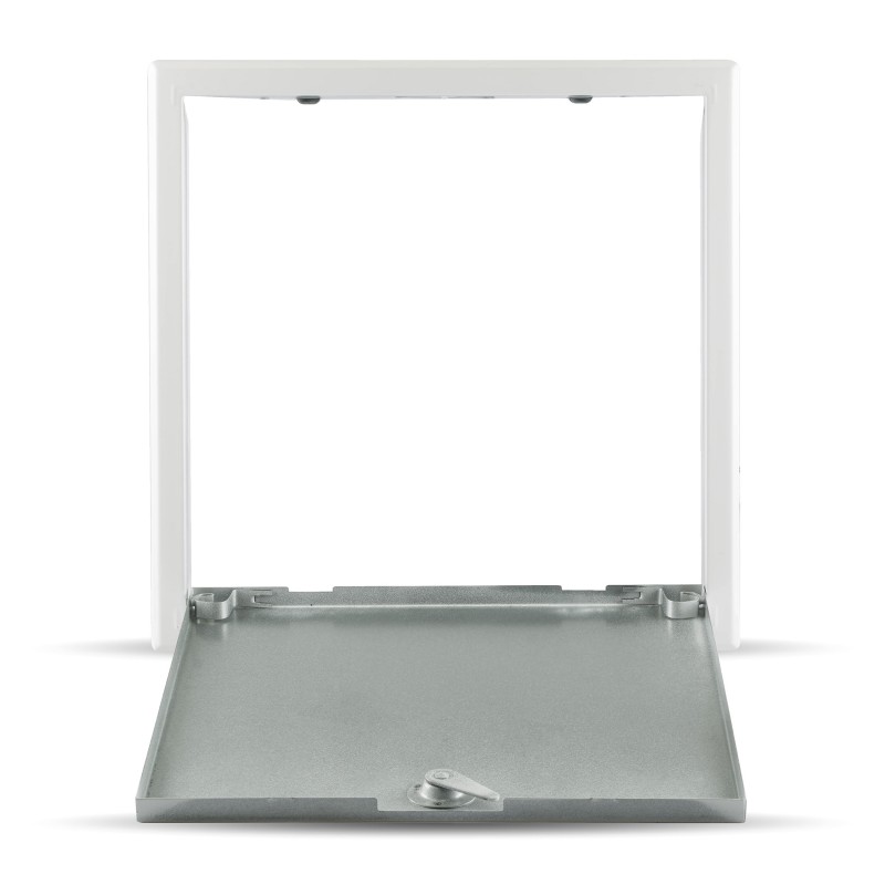 DELTAPRO - Trappe de visite - acier zingué - laqué blanc - 300x300 mm